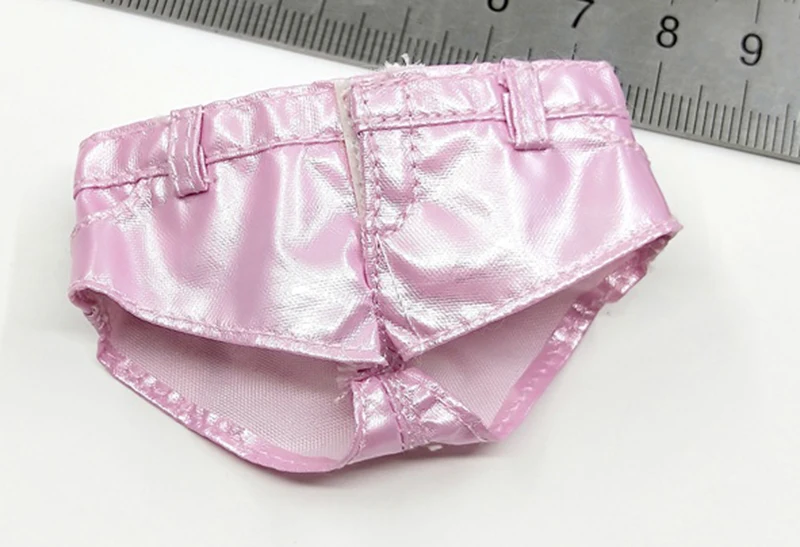 1/6 весы FG065 женские сексуальные кожаные розовые шорты Нижнее белье для 12 ''женские аксессуары