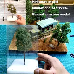 Миниатюрная модель 1:24 1:35 1:48 руководство модель дерева из проволоки песок стол военная модель растительности материал DIY