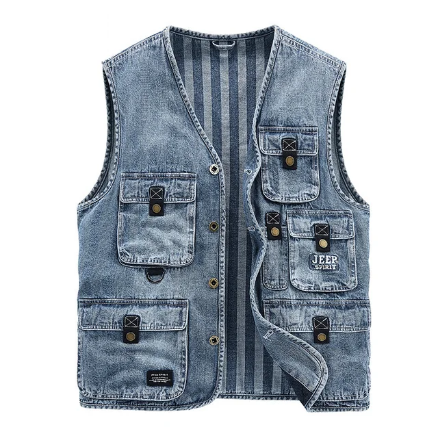 Famous Brand Spring Autumn Denim Vest 