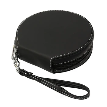 

Disk Purse Universal Zipper DVD Round CD Case Storage Organizer Home Hard Bag PU Leather Album Box Protective Sleeve Portable