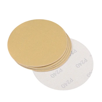 

uxcell 5pcs 5 Inch Hook and Loop Sanding Discs Abrasive for Wood Metal Rust Removal Plastic Leather Rubber and Glass Gold