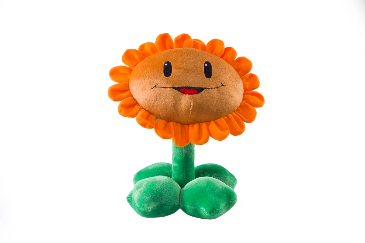 1 шт. 30 см Растения против Зомби Плюшевые украшения игрушки Chomper Новые Растения против зомби фигурка горох Подсолнух Дыня мягкая плюшевая игрушка - Цвет: 1