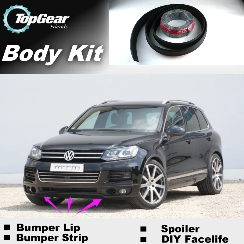 Бампер для губ Volkswagen VW Touareg 7P5 MK2 2011 ~ 2018 передний спойлер юбка TopGear тюнинг | Юбка бампера -32461886175