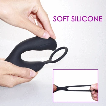 New Remote Control Prostate Massager USB Charging with Cock Ring Butt Plug Anal Vibrator Sex Toys for Men  Anal Prostata 2