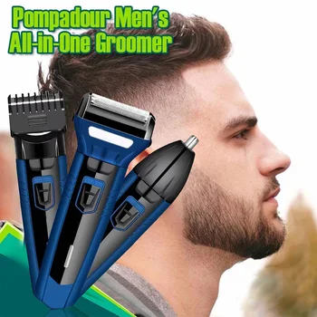 

3 In 1 Button Switch ABS Face Care Styling Tools Electric Shaver Easy Clean Waterproof Nose Hair Trimmer Beard Razor Cordless