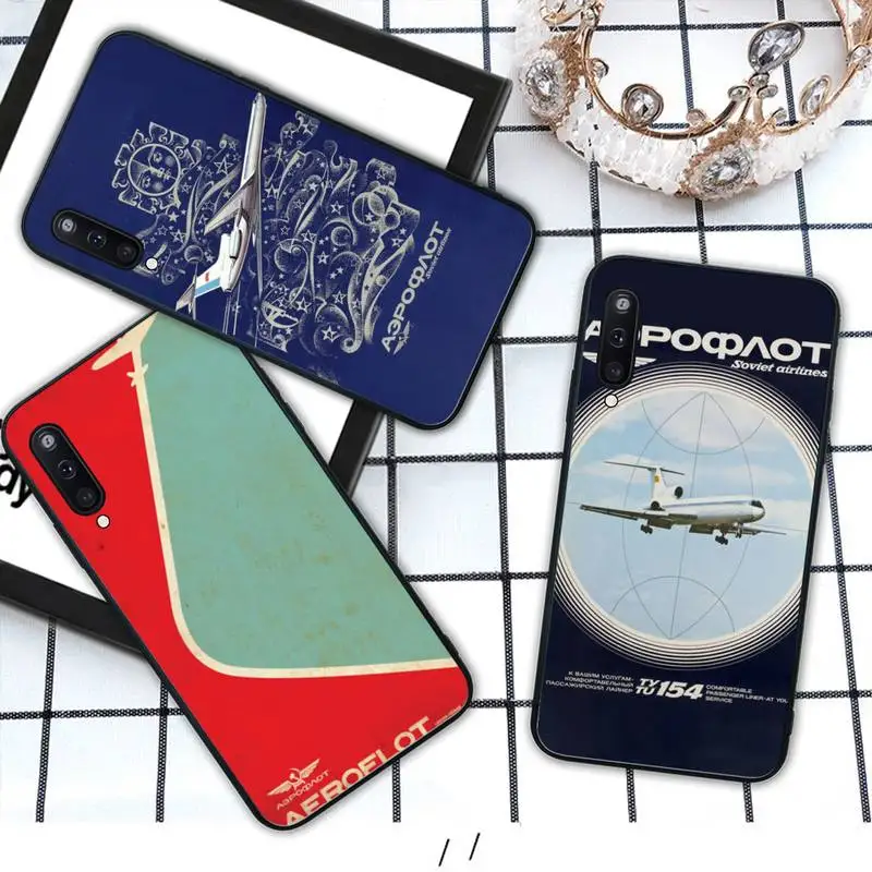 Yinuoda Aeroflot советские авиалинии мягкий чехол для телефона Samsung galaxy M 30S A6 A7 2017 2018 A10 A20 E