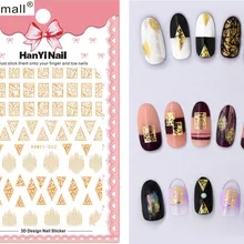 3d Золотые узоры! Лак для ногтей задний клей деколь декорации дизайн ногтей стикер для ногтей Советы красоты