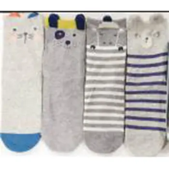 

2020 Hot Sale Mixed Color Cartoon Stereo Ear In Tube Socks Floor Socks Girls Wogirls Socks