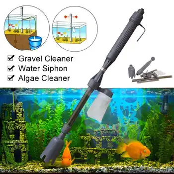 

Electric Aquarium Fish Tank Siphon Vacuum Cleaner Water Pump Filter Kit Washer for Fish Tank Aquarium Cleaner Accessories