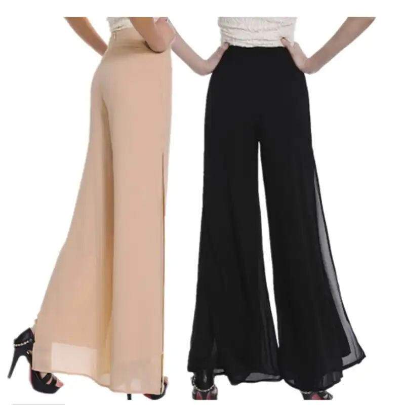 plus size split leg pants