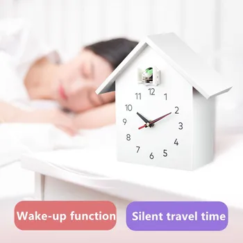 

Cuckoo Quartz Wall Clock Bird Hanging Watch Modern Alarm Clocks Hourly Chiming Home Decoratio nLiving Room House Timing Horologe