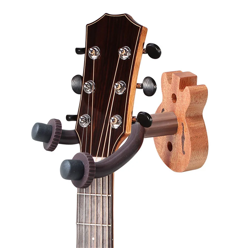 

2020 NEW Guitar Rack Wooden Wall Guitar Hook Electric Guitar Ukulele Hanger Guitar Accessories Suitable for Guitar Ukulele Bass