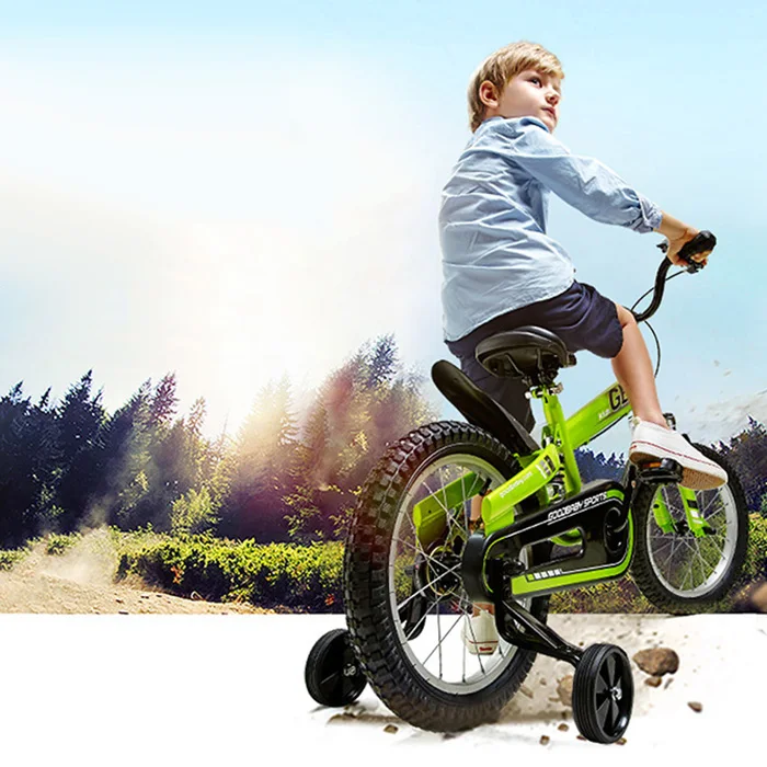 

GB JB71Q Multi-Channel Shock Absorber Kids Bike Double Disc Brakes Children Bicycle Front V Brake And Rear Brake Ride On Bicycle