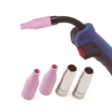 

5Pcs 7X51mm MB-15AK MIG/MAG Gas Ceramic Nozzle Euro Style Welding Gun Tip Nozzle Shield Cup for Welding Torch