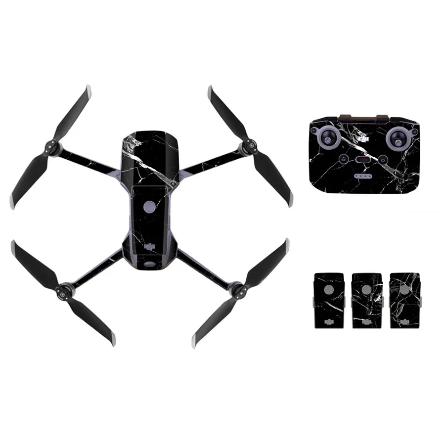 Сломанная зеркальная стильная наклейка для DJI Mavic Air 2 Drone + пульт дистанционного