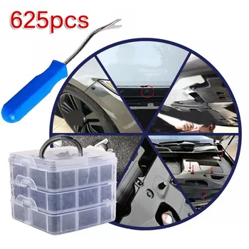 

Fender Rivet Clips Push In With Blue Tool Replacement Parts Universal Auto