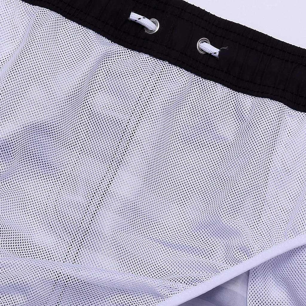 Promo Mens Swimming Board Shorts Plus Size Swimwear Men Swim Quick Dry Swimsuit Bermuda Surfing Board Bathing Suit Short Pants DR17