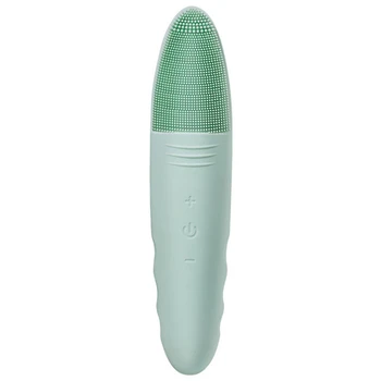 

Green Channy Mini Electric Massage Brush Face Cleaning Waterproof Silicone Massage Cleansing Instrument Cleansing Tools