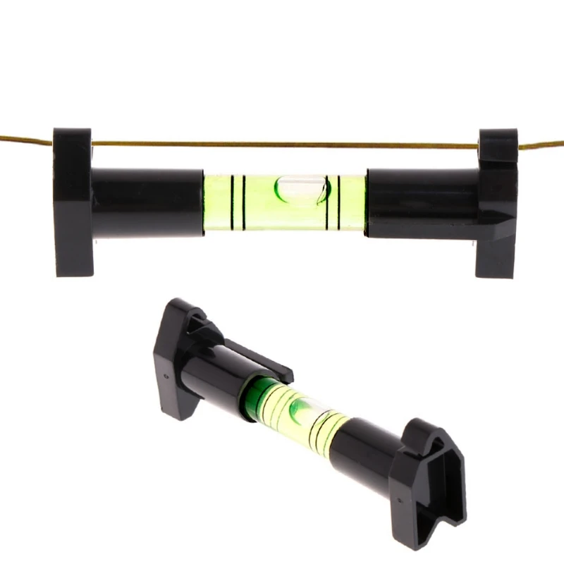 

Pocket Line Hanging Spirit Level Brick Rope Cord Wire String Bubble Hanger Black