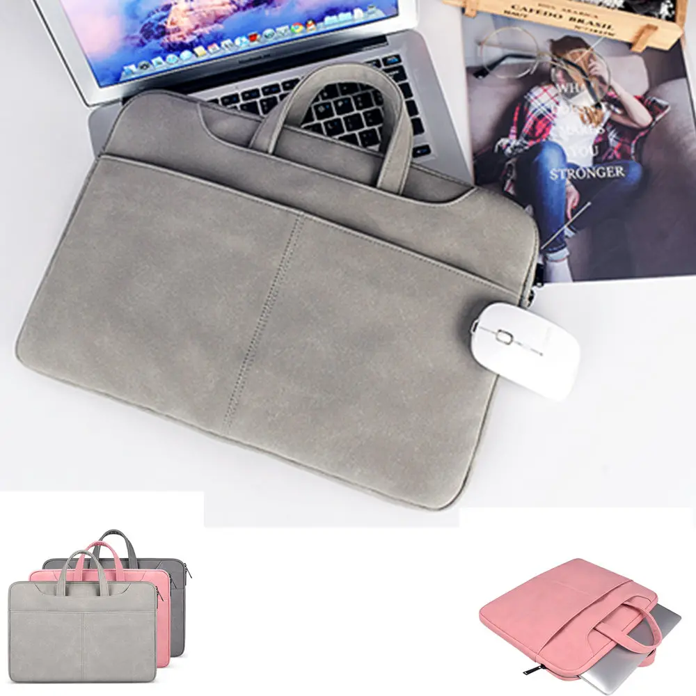 Портативная сумка для ноутбука чехол из ПУ Dell HP Macbook Air Pro 11 12 13 14 15 6 Xiaomi Surface pro 2 3 4 5