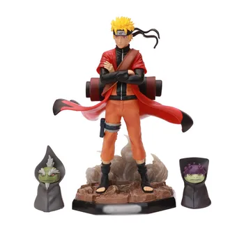 

Naruto Sage Mode PVC Action Figure Anime Naruto Shippuden Uzumaki Naruto Figurine With Frog Collectible Model Toys 20cm