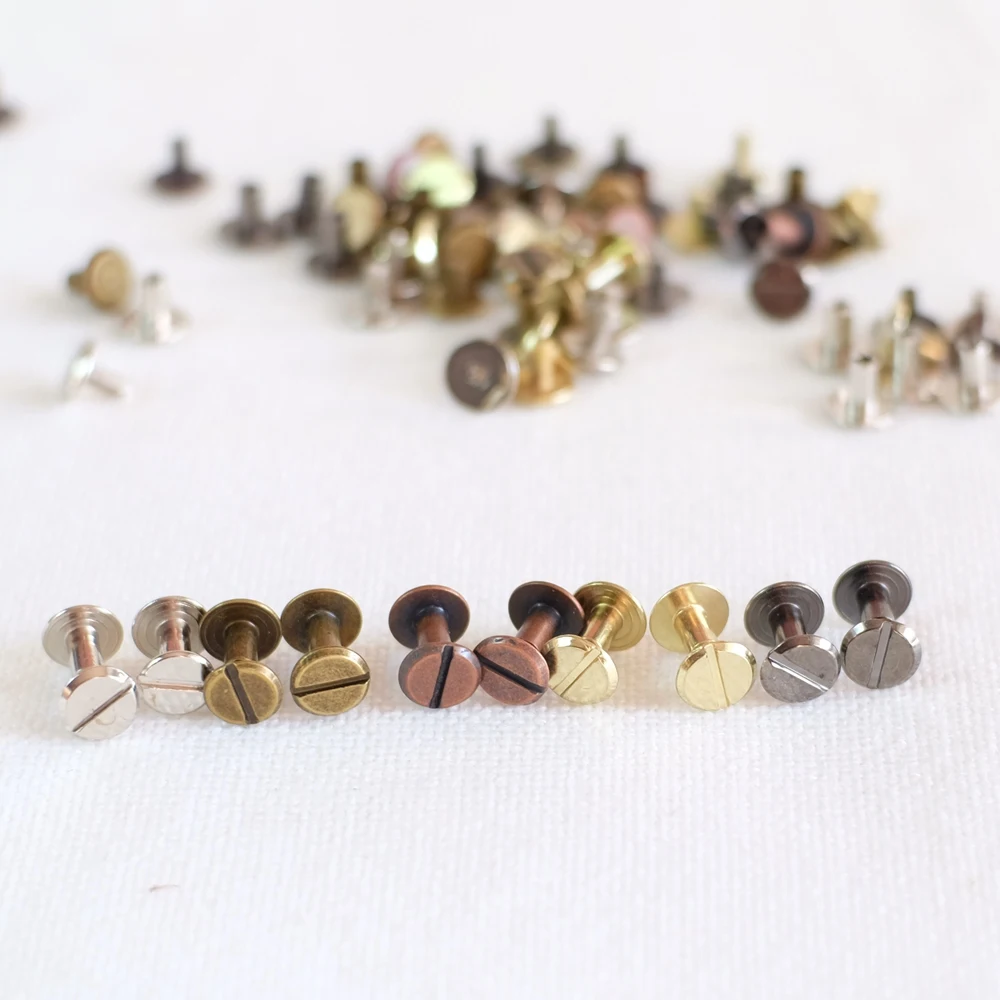 Metal Screws 100pcs M3 Size 4mm/7mm for Spiral Binder Loose-Leaf Clip