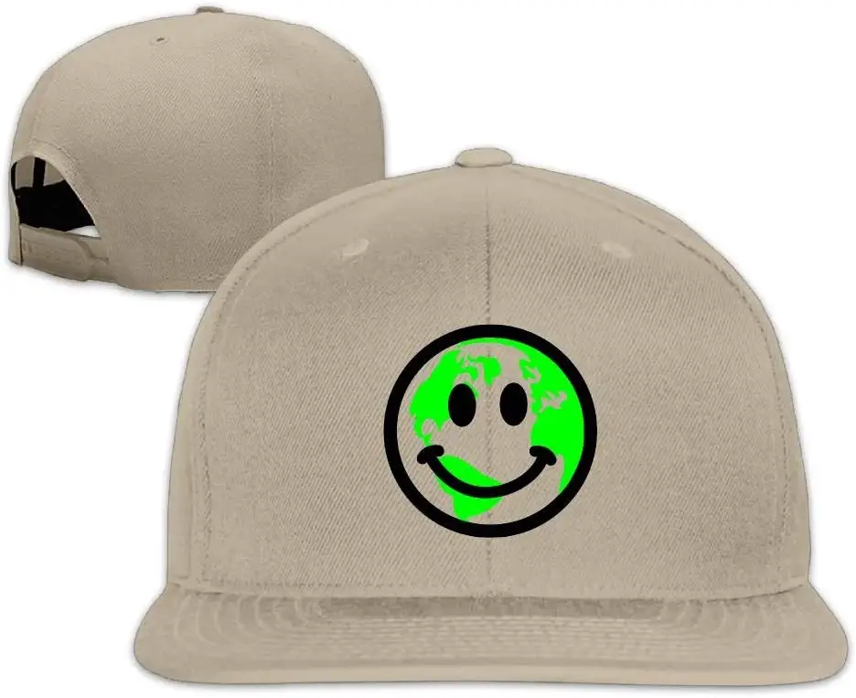 Унисекс Удобная Регулируемая шапка Smiley Happy Globe