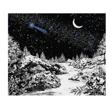 Прочный Настенный декор для спальни, прихожей, гостиной, Звездные подарки, художественный принт, ночное небо, отель, домашний декор, гобелен с пейзажем