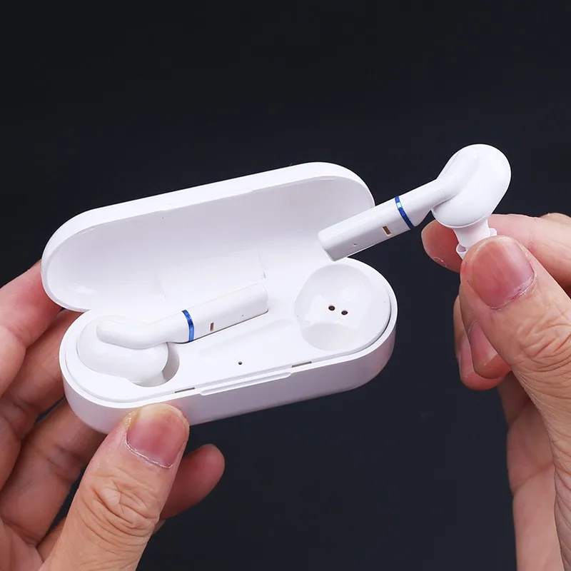 Bluetooth 5,0 Drahtlose Kopfhörer TWS Binaural Sport Headset 3D Stereo Sound Mit Mic Freihändiger Sport Kopfhörer Mit Lade Box