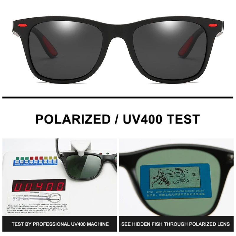 HOOBAN Klasszikus mű szögletes polarizált napszemüvegek férfiak Nők Megmunkalás márka Tervező Nap szemüvegek Apaállat retro Sztrájktörő driver's eyewear UV400