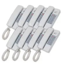 ZHUDELE Новое поступление домашний внутренний домофон/групповый вызов, разблокировка(опционально) Многофункциональная аудиосистема 8-way