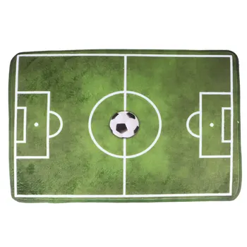 

1PC Flannel Carpet Mini Football Field Floor Mat Skid Resistant Floor Mat Carpet for Home Living Room