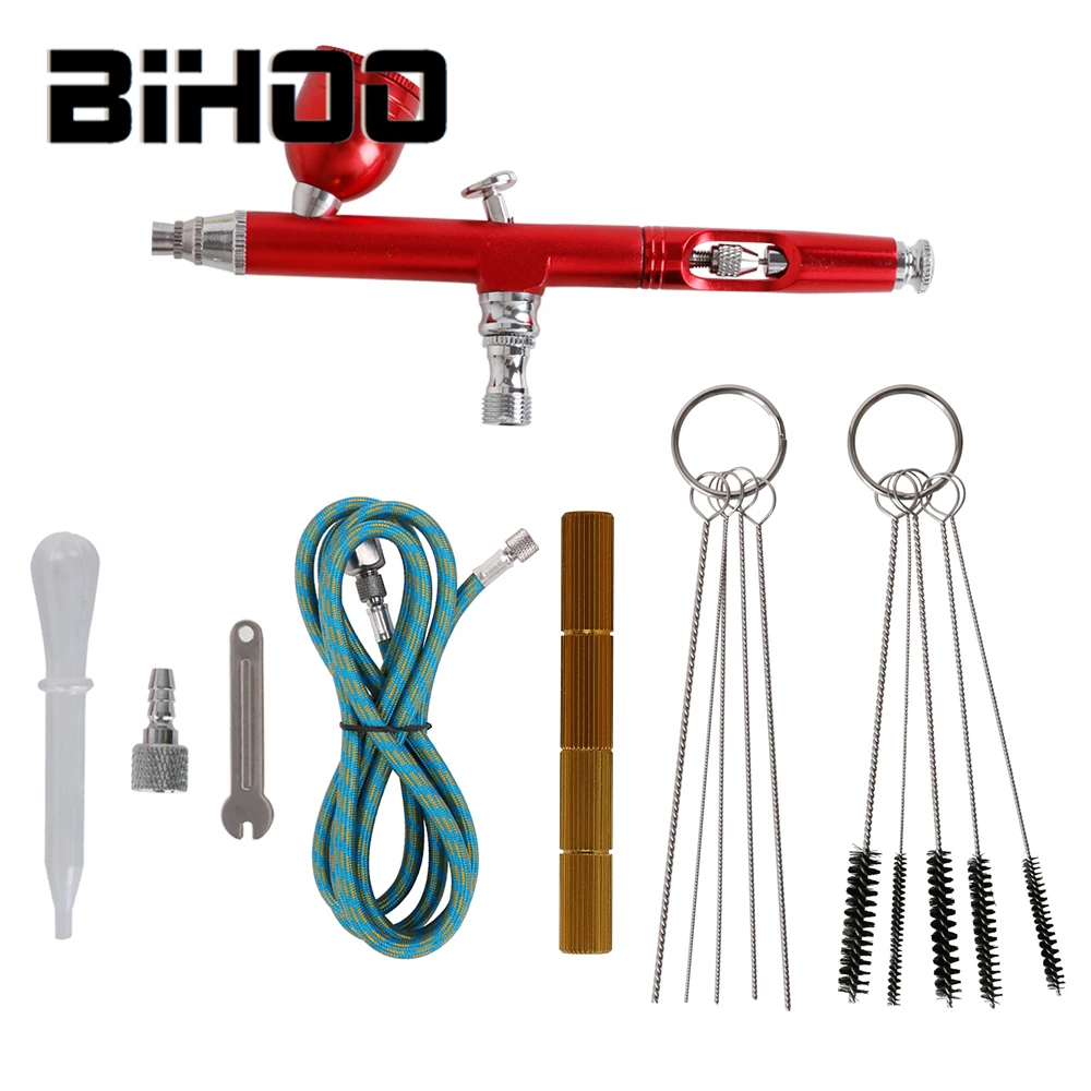 

Nozzles Airbrush With pipe Cleaning Spray Gun set Accessories Cake Decorating Brushes For Manicure Air Brush 3 colors 7cc 0.3mm