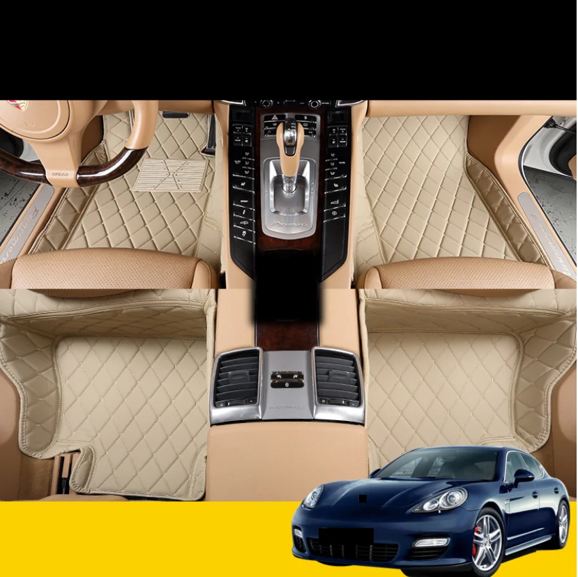 Кожаный Автомобильный Коврик для porsche panamera 2010- 2013 2012 Аксессуары 971 970 ковер