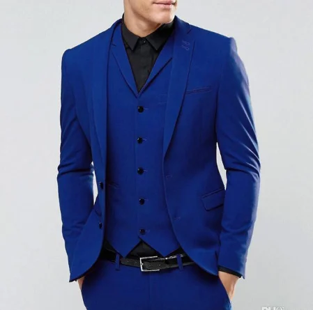 Same As Image Bridalaffair черный формальный мужской костюм Slim Fit мужские s костюмы индивидуальный пошив смокинг для жениха блейзер для свадьбы Выпускной пиджак брюки с жилетом 3 шт - Цвет: Same As Image