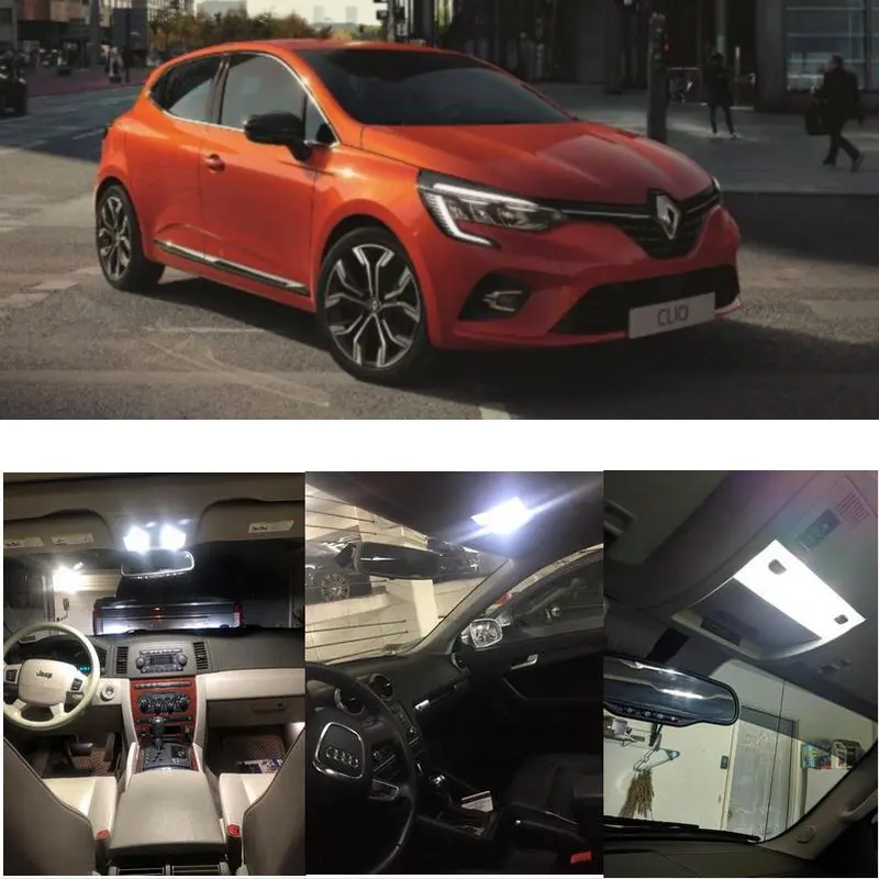 

For 2019 2018 Renault Clio Car Led Interior Lights 10pc
