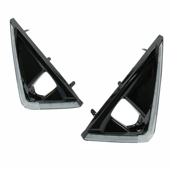 

2Pcs for Toyota Alpha 2018-2019 with Yellow and Blue Three-Color Daytime Running Lights