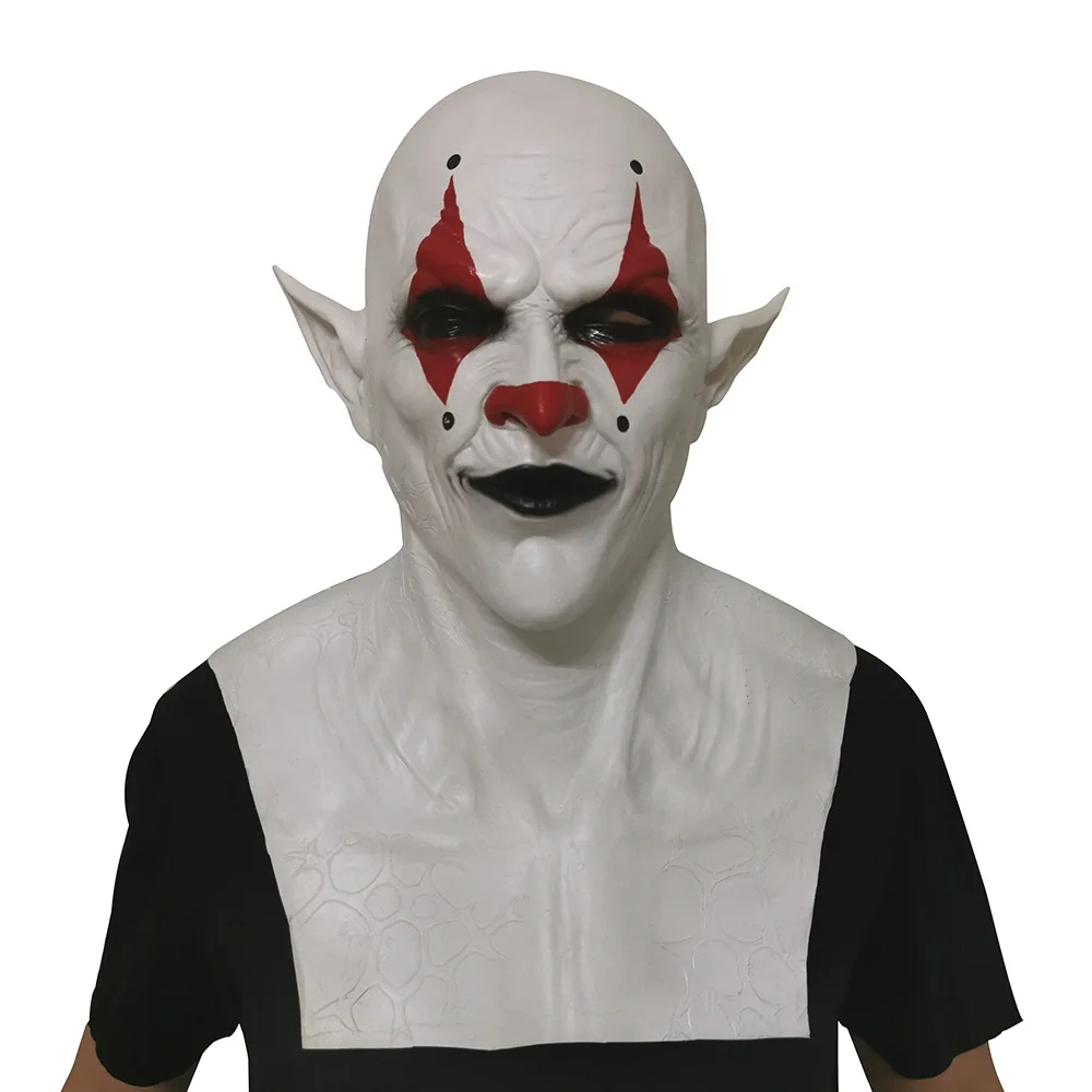 Halloween masquerade horror adereços balas escuras cosplay máscara resina  escorpião sombra smiley mal palhaço máscara - AliExpress