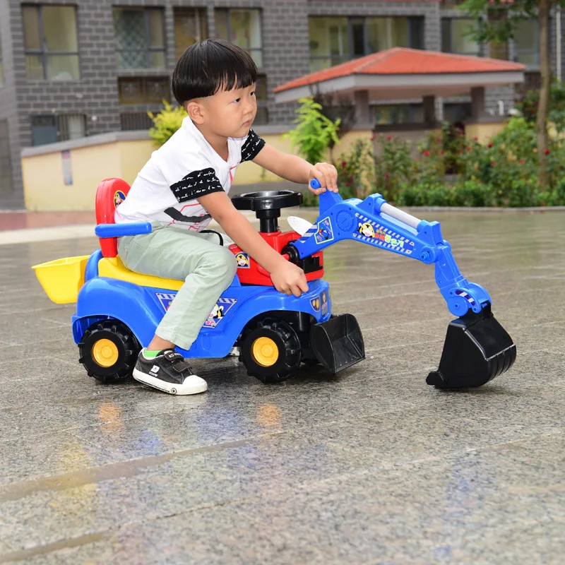 

Excavator Electric Excavator Can Sit to Ride NPC No. Baby Toy Car Hook Excavator Sliding Engineering Vehicle Children