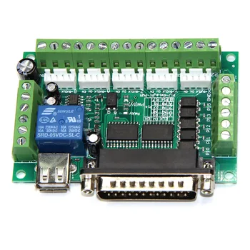 

5PCS/lot Upgraded 5 Axis CNC Interface Adapter Breakout Board For Stepper Motor Driver Mach3