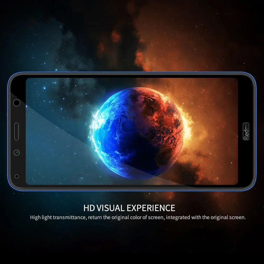 Полностью покрытие стекло протектор экрана для Redmi 7A оригинальное закаленное