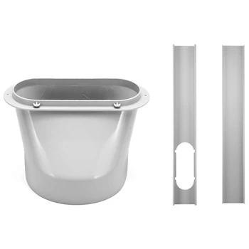

HOT！-Portable Air Conditioner Window Vent Kit, Window Slide Kit Plate with 15cm Tube Adapter for Portable Air Conditioner