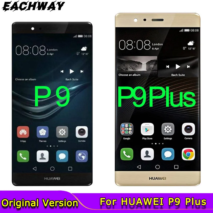 Оригинальный экран для HUAWEI P9 ЖК-дисплей сенсорный дигитайзер Plus дисплей замена
