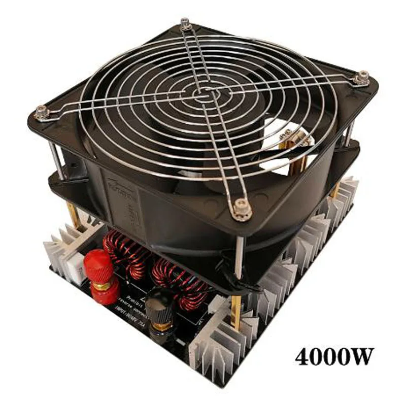 4KW/4000W ZVS High frequency Induction Heater Heating PCB Board Heating Machine Melted Metal+ Coil+ Crucible+Pump