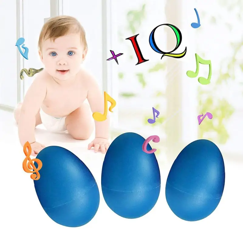 12 шт. пластиковые яичные шейкеры набор с 4 различными цветами, перкуссия игрушка, музыкальное яйцо Маракас детские игрушки