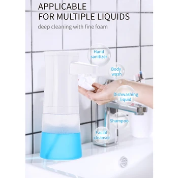 

Automatic Sense Liquid Soap DispenserIntelligent Induction Foam Dispenser washroom Smart Foam Soap Dispenser Touchless 350ML