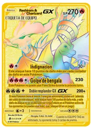 TAKARA TOMY – carte en métal Elves, Version espagnole originale, Pokemon GX VMAX, carte dorée brillante, Charizard, Collection de jouets pour enfants, cadeaux 
