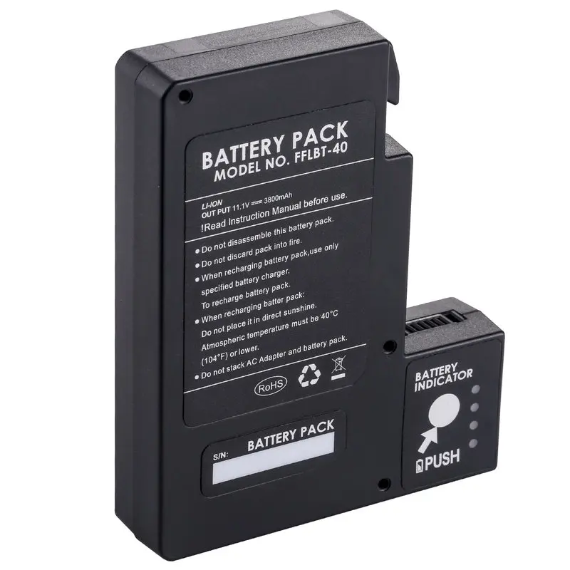 Original FFLBT-40 battery for IFS-15M/15H IFS-55 View4S V4M V12M fusion splicer Replacement li-ion battery pack 3800mAh