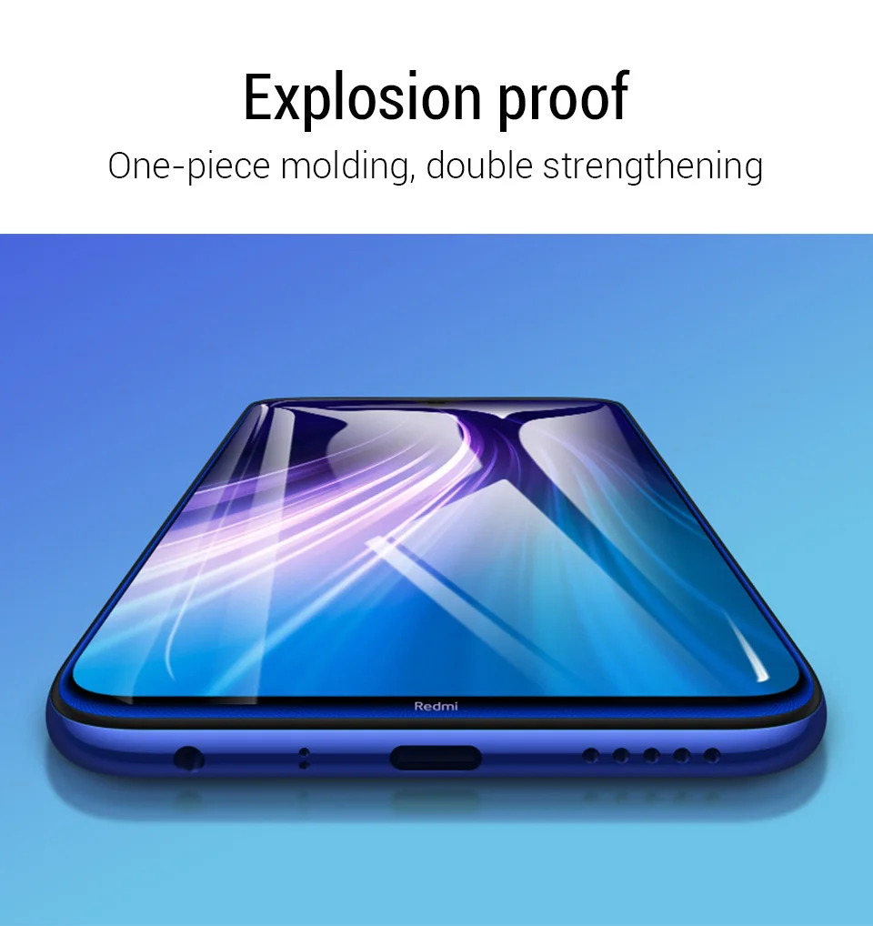 PZOZ для Xiaomi Redmi Примечание 8 Pro Экран протектор Защитная пленка из закаленного высокопрочного Стекло для Xiaomi Redmi Примечание 8T телефон защитная пленка, стекло