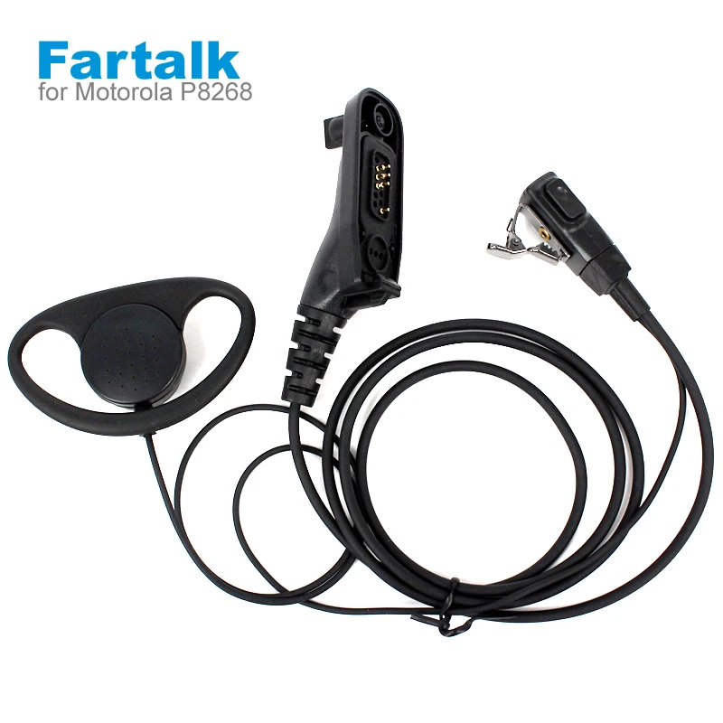 FBI Headset Earpiece PTT MIC for MOTOROLA DGP4150 DGP6150 APX2000 APX4000 